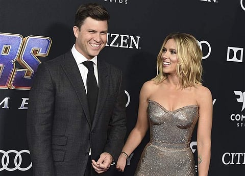 Scarlett Johansson and Colin Jost