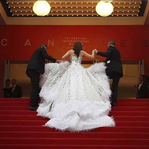 Jessica Jung arrives for the opening ceremony and the premiere of the film 'The Dead Don't Die' - AP