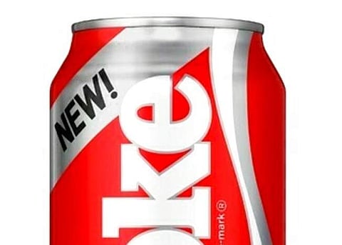 A can of New Coke, originally launched in the summer of 1985. (Coca-Cola via AP)