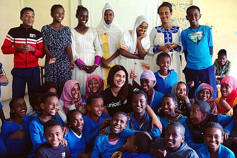 Priyanka Chopra in Ethiopia