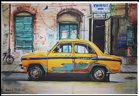 Taxi (Sudder Street) by Avanish Trivedi