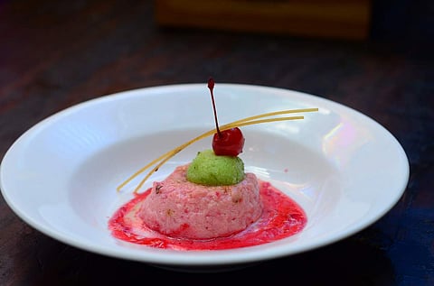 Yoghurt Mousse with Chilli Rasgolla