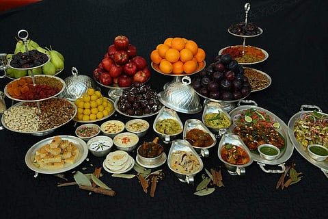 Iftar spread at J W Marriott