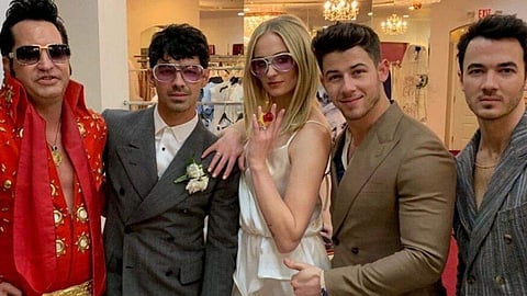 Sophie Turner and Joe Jonas at their wedding ceremony in Vegas