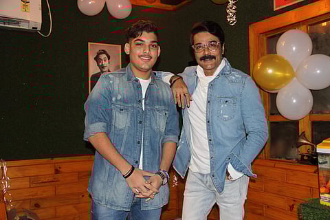 Prosenjit Chatterjee with his son Trishanjit