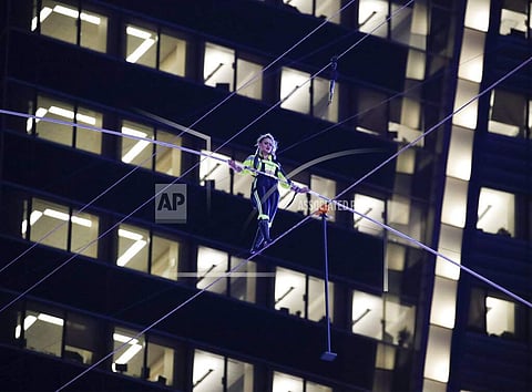 Lijana Wallenda on the high wire
