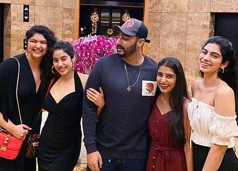 Arjun Kapoor with his sisters