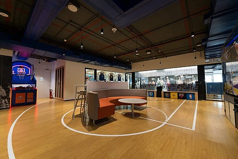 Slam dunk with NBA India! Here’s an insider view of their new workspace at Bandra Kurla Complex, Mumbai. NBA Office - Experiential Zone.