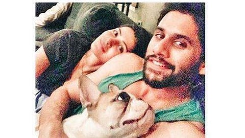 Samantha and Naga Chaitanya with Hash