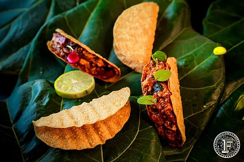 Paneer Chettinad Tacos