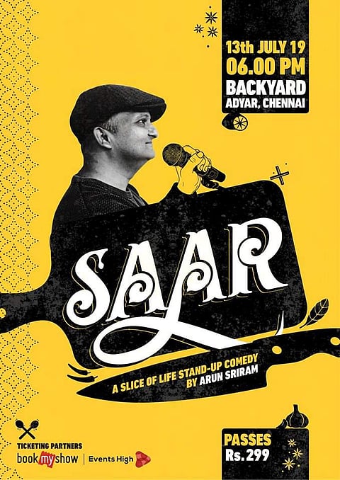 Saar: Comedian Arun Sriram is back with his second solo special at Backyard