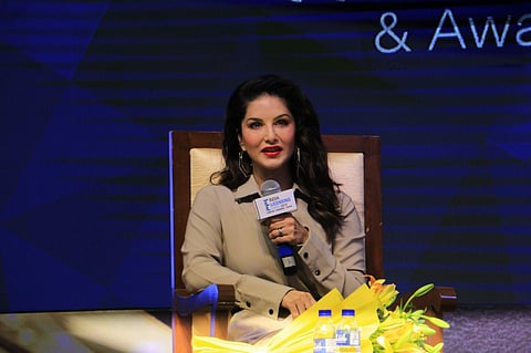Sunny Leone in Goregaon (Photo: IANS)