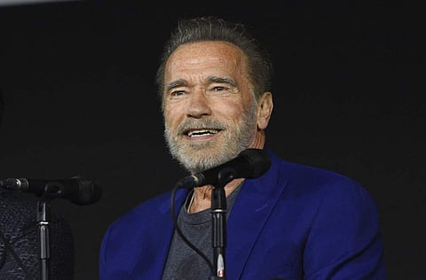 Arnold Schwarzenegger at Comic-Con, San Diego (Photo by Chris Pizzello/Invision/AP)