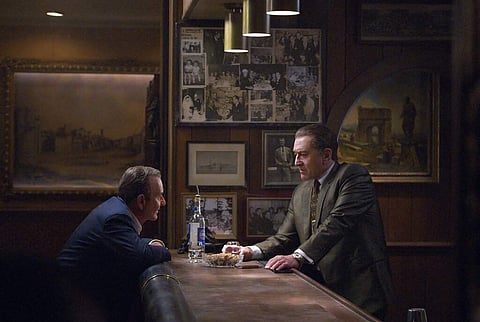 Joe Pesci and Robert De Niro in a scene from The Irishman (Niko Tavernise/Netflix via AP)