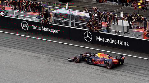 Max at the finish line