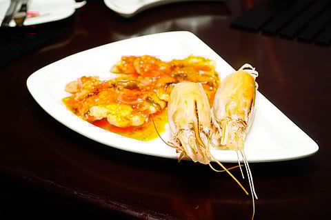 Sweet and Spicy Jumbo Prawns at Chowman
