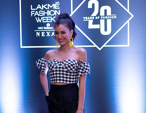 Actress Isabelle Kaif at Lakmé Fashion Week 20 years’ celebration