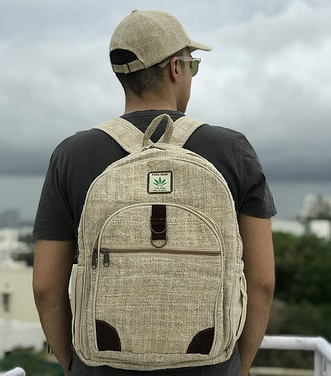 Hemp backpack by Atrangi