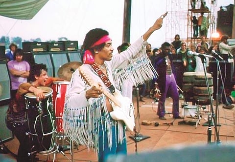 Jimi Hendrix at Woodstock 1969 (Image: Internet)