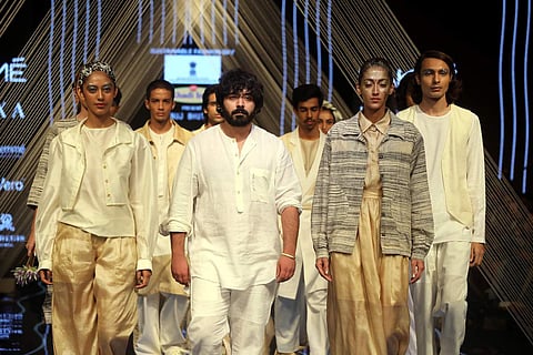 Anuj Bhutani's showcase at the Lakme Fashion Week Winter/Festive 2019