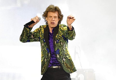 Mick Jagger of the Rolling Stones performs during the group's concert at the Rose Bowl, Thursday, Aug 22, 2019, in Pasadena, Calif. (Photo by Chris Pizzello/Invision/AP)