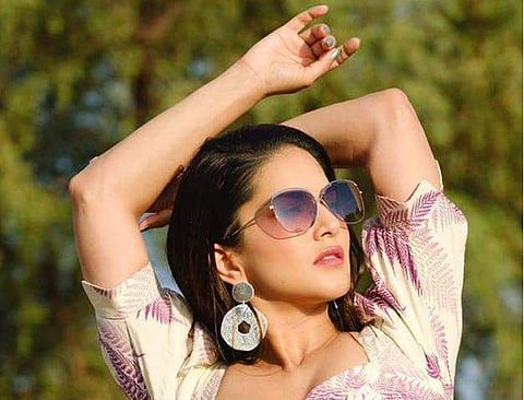 Sunny Leone looks stunning in the label