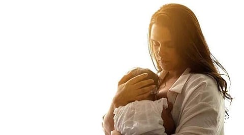 Neha Dhupia with daughter Mehr