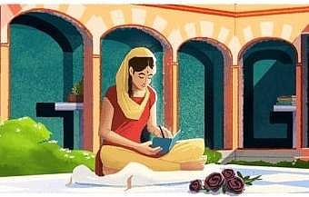 Google doodle honours Amrita Pritam