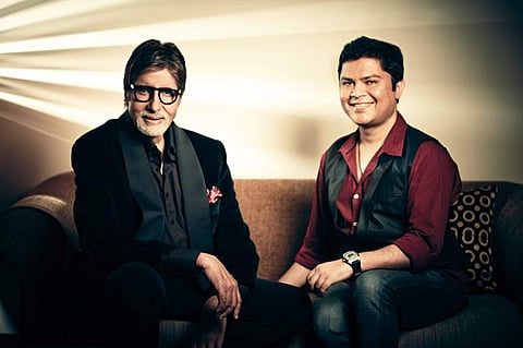 Amitabh Bachchan with Ram Kamal Mukherjee