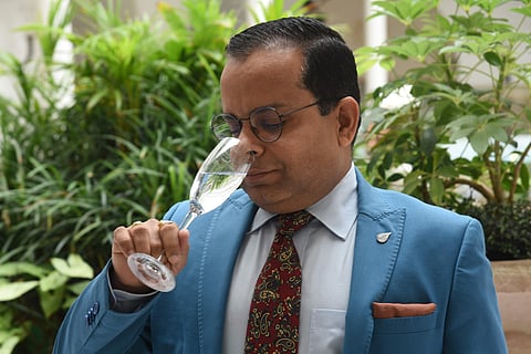 Ganesh Iyer, water sommelier. Picture: Nagaraj Gadekal