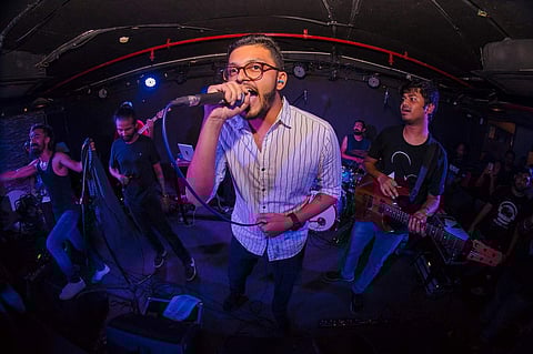 Meghdut during a Chester Bennigton tribute night at TopCat CCU