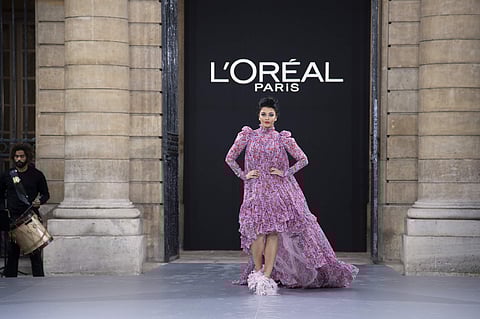 Aishwarya Rai Bachchan owned the runway at the Le Défilé show at Paris Fashion Week as she walked in her pleated cape dress