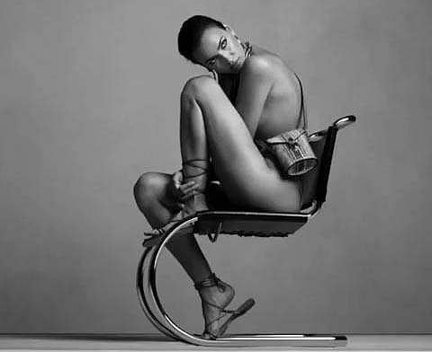 Supermodel Irina Shayk has ditched her clothes and bared it all for a new campaign of a fashion brand.