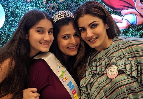 Actress Raveena Tandon, 44, is all set to become a 'nani' soon as her daughter Chhaya is expecting her first child. Raveena also recently hosted a baby shower for her daughter. (Photo: IANS)