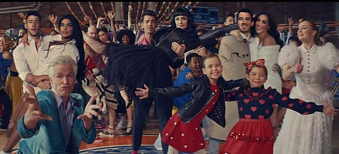 A still from the video