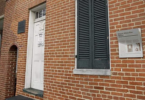 The Poe house and Museum in Baltimore (AP Photo/Rob Carr)