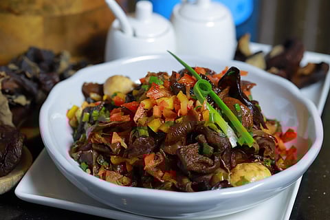 Assorted fungus salad