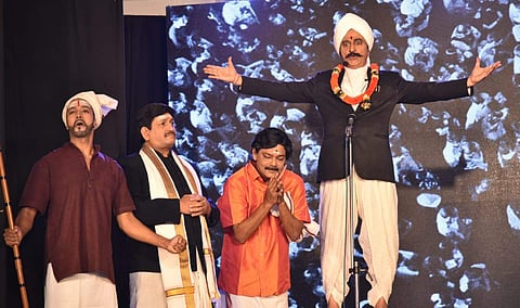 A still from the play Bharathi Yaar