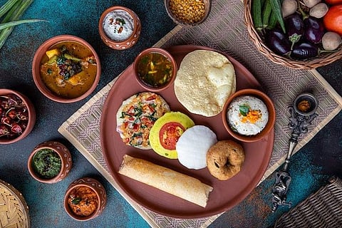 Sampler thali at Padmanabham