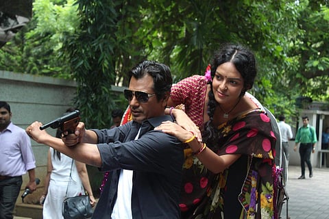 Nawazuddin Siddiqui and Bidita Bag in Babumoshai Bandookbaaz (Photo: IANS)