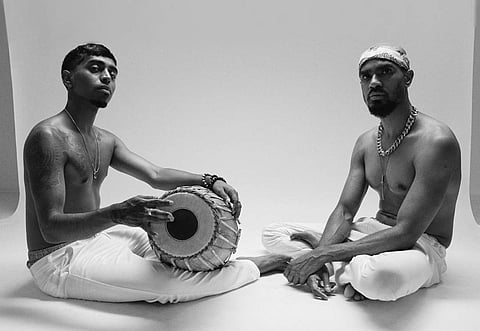 Yancham (left) and SVDP who collaborate on Mrithangam Rap series