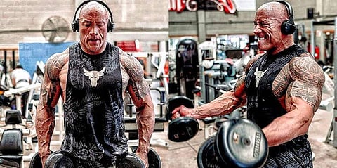 Black Adam: Dwayne Johnson starts training for supervillain avatar, shares pictures