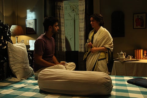 Anubhav Kanjilal and Arpita Chatterjee in Abyakto