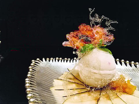 Sugarcane and ginger mousse