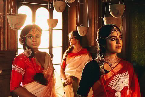 Kolkata label Parama's Puja edit turns Ma Durga’s maximalist adornments into embroidery