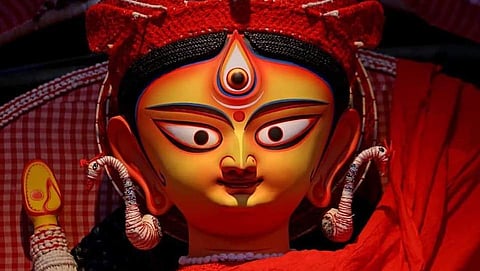 This year Suruchi Sangha has donated clothes to several unprivileged children and  their theme is ‘manusher pujo’, which translates to worship of the mortal.