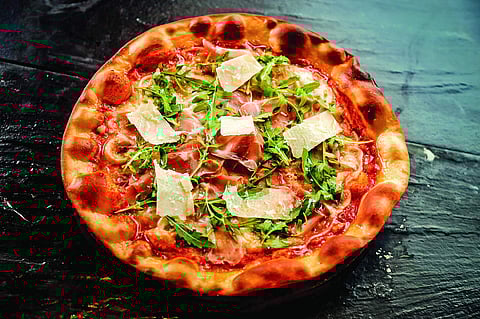 San Daniele pizza from Lola's Pizzeria