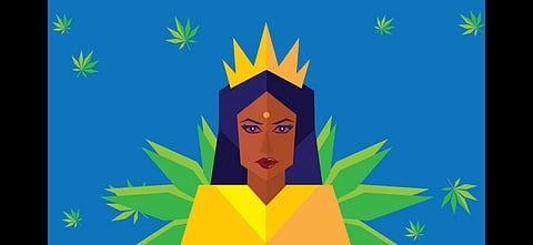 A still from the music video of Jadi Buti