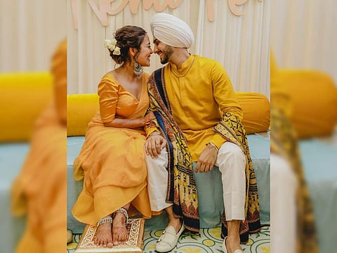 Here are some pictures from Neha Kakkar's and Rohanpreet Singh's Haldi Ceremony!