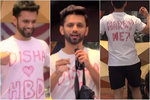 Bigg Boss 14 contestant and singer Rahul Vaidya confesses his love for actress Disha Parmar on the show.